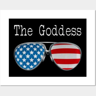 AMERICA PILOT GLASSES THE GODDESS Posters and Art